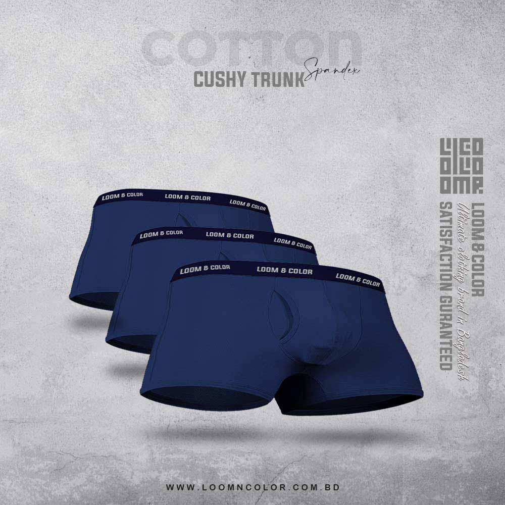 CUSHY TRUNK 3 PACK-FRONT OPEN (NAVY)