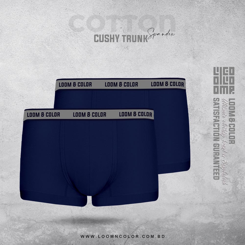 Men's Cushy Trunk 2 Pack-Navy