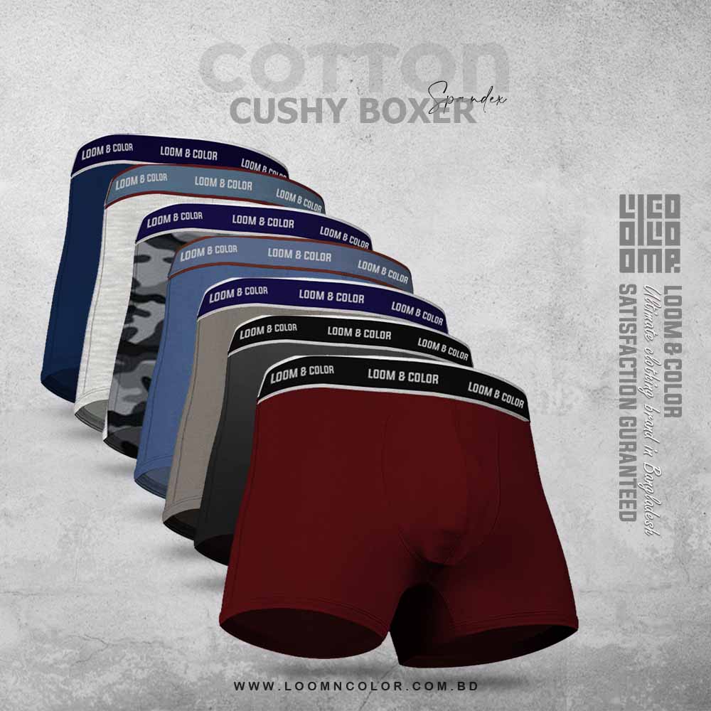 PREMIUM BOXER 7 PACK-(MAROON COMBO)